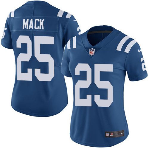 Indianapolis Colts #25 Limited Marlon Mack Royal Blue Nike NFL Home Women Vapor Untouchable jerseys
